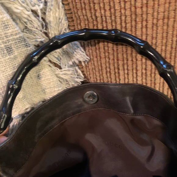 Authentic Gucci Bamboo 2way nylon shoulder bag - Picture 7 of 14
